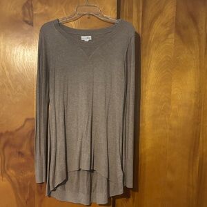 Shrinking Violet Brown Long Sleeve Top M EUC